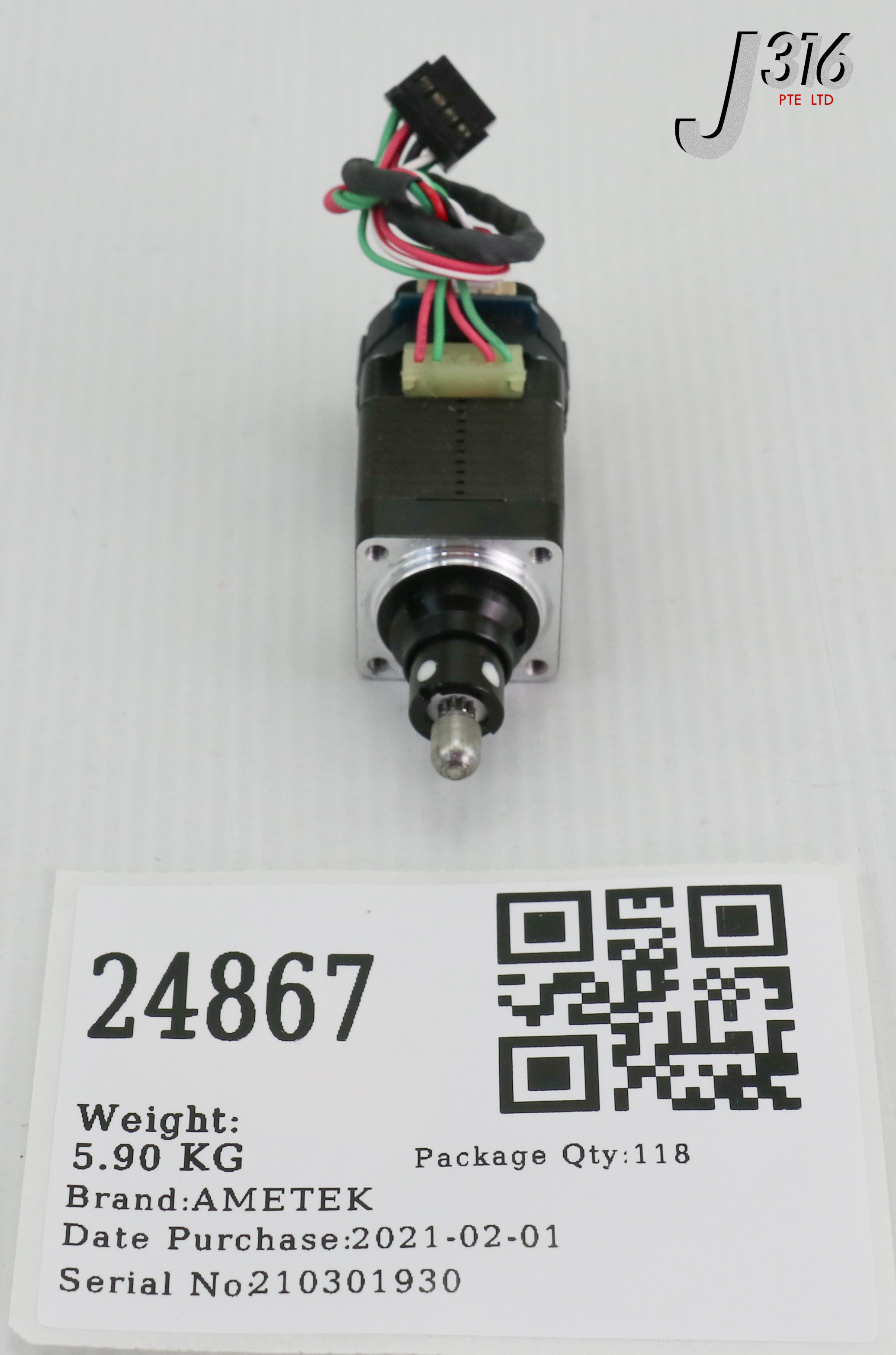 Summer　SALE　⑩ 24867 AMETEK MICRO STEPPER MTR W/ ENCODER E4T-300-197-S-D-D-B
